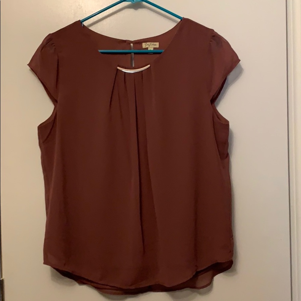 Mauve dressy blouse